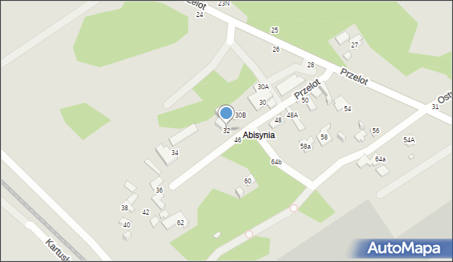 Toruń, Przelot, 32, mapa Torunia