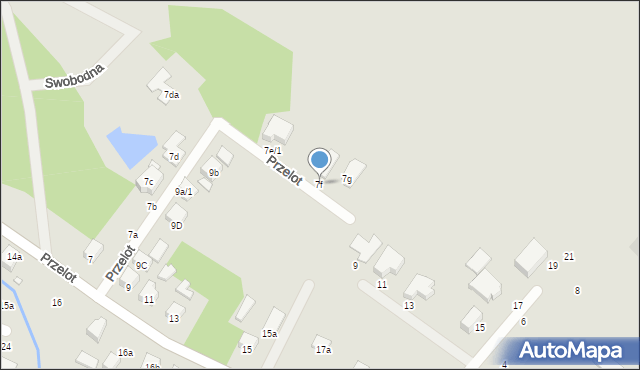 Toruń, Przelot, 7f, mapa Torunia