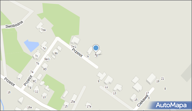 Toruń, Przelot, 7g, mapa Torunia