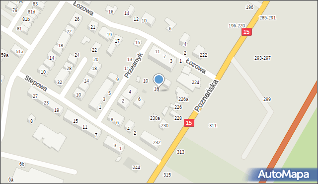 Toruń, Przesmyk, 18, mapa Torunia