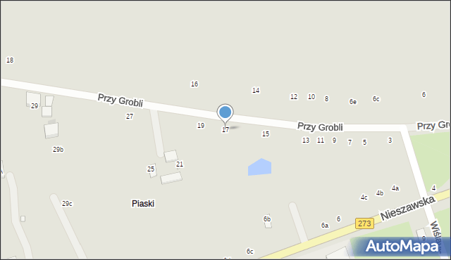 Toruń, Przy Grobli, 17, mapa Torunia