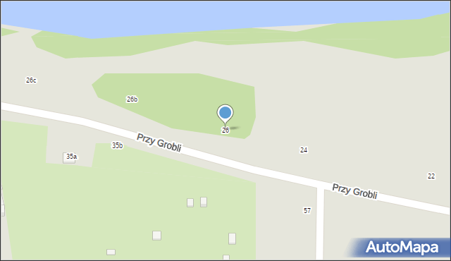 Toruń, Przy Grobli, 26, mapa Torunia