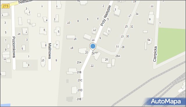 Toruń, Przy Nasypie, 24, mapa Torunia