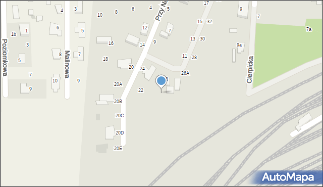 Toruń, Przy Nasypie, 26b, mapa Torunia