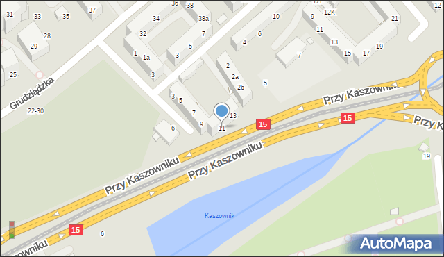 Toruń, Przy Rynku Wełnianym, 11, mapa Torunia