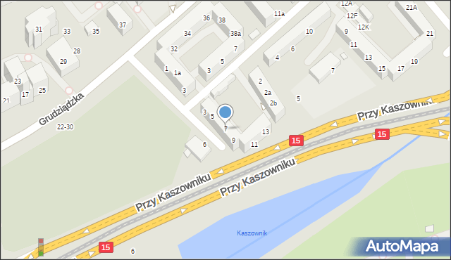 Toruń, Przy Rynku Wełnianym, 7, mapa Torunia