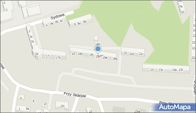 Toruń, Przy Skarpie, 19d, mapa Torunia