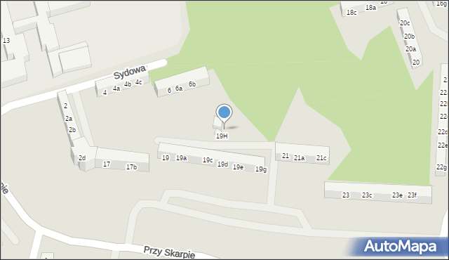 Toruń, Przy Skarpie, 19i, mapa Torunia