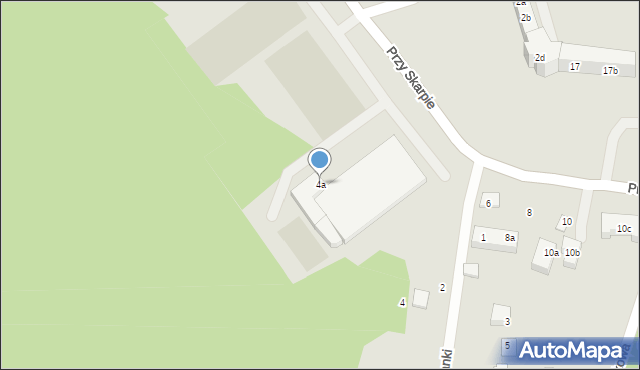 Toruń, Przy Skarpie, 4a, mapa Torunia