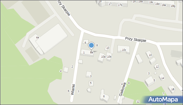 Toruń, Przy Skarpie, 8a, mapa Torunia