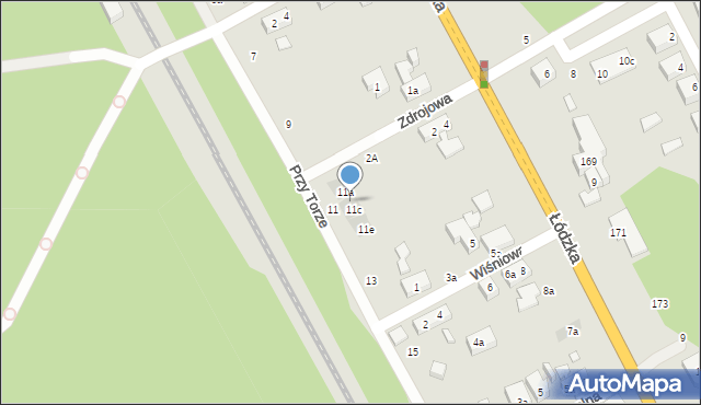 Toruń, Przy Torze, 11b, mapa Torunia