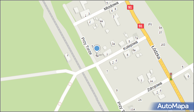 Toruń, Przy Torze, 5a, mapa Torunia