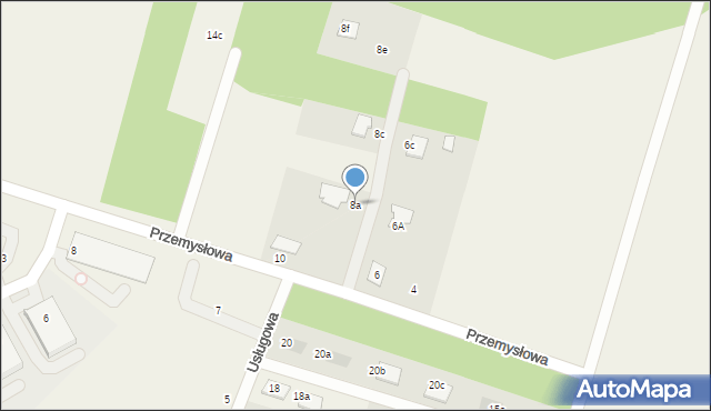Trąbki Wielkie, Przemysłowa, 8a, mapa Trąbki Wielkie