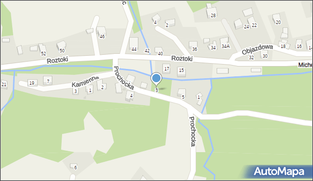 Tresna, Prochocka, 3, mapa Tresna