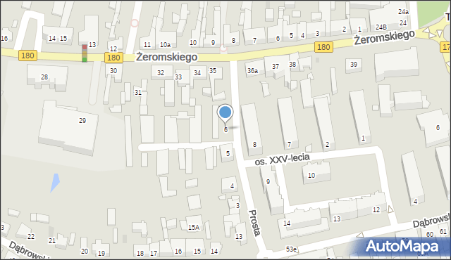 Trzcianka, Prosta, 6, mapa Trzcianka
