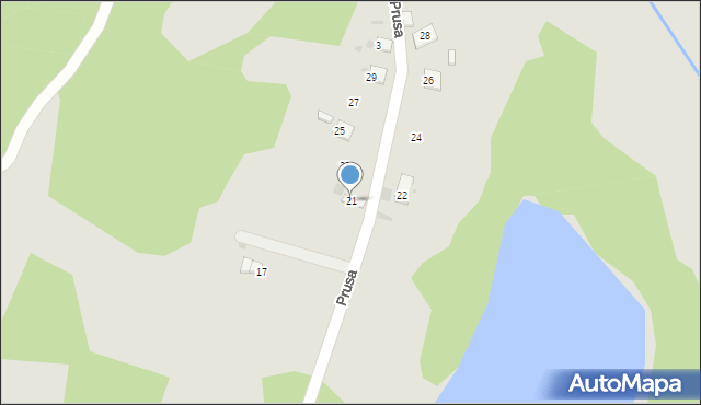 Trzebinia, Prusa, 21, mapa Trzebinia