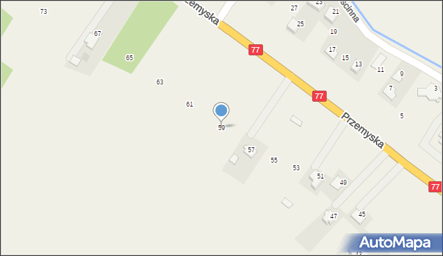 Tuczempy, Przemyska, 59, mapa Tuczempy