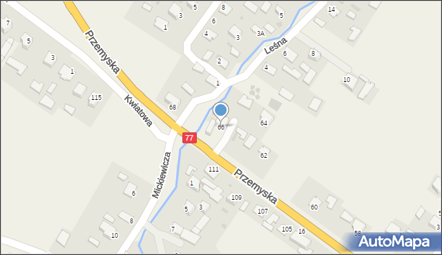 Tuczempy, Przemyska, 66, mapa Tuczempy