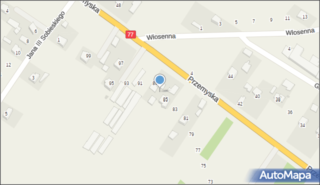 Tuczempy, Przemyska, 87, mapa Tuczempy