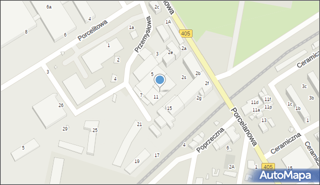 Tułowice, Przemysłowa, 13, mapa Tułowice