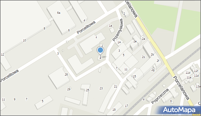 Tułowice, Przemysłowa, 4, mapa Tułowice