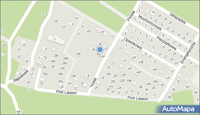 Turawa, Prosta, 6, mapa Turawa