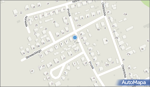 Twardogóra, Prusa Bolesława, 2a, mapa Twardogóra