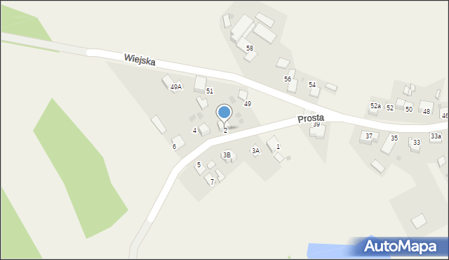 Tworóg Mały, Prosta, 2, mapa Tworóg Mały