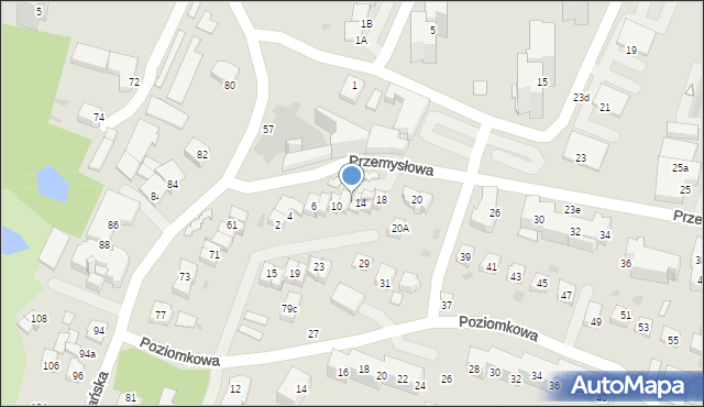 Tychy, Przemysłowa, 12, mapa Tychów