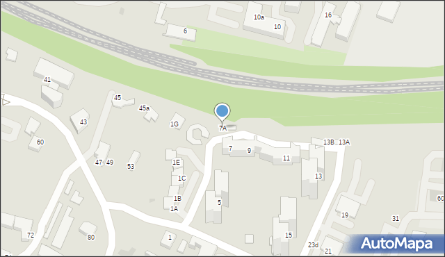 Tychy, Przemysłowa, 7A, mapa Tychów
