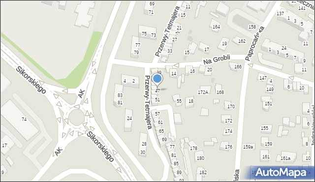 Tychy, Przerwy-Tetmajera Kazimierza, 47, mapa Tychów