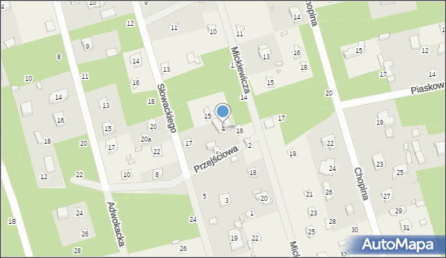 Ustronie, Przejściowa, 4, mapa Ustronie