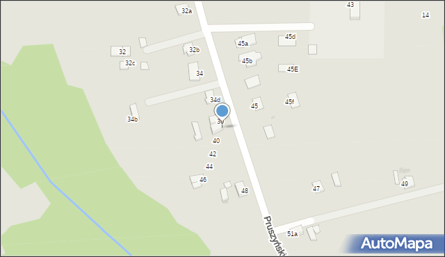 Wąbrzeźno, Pruszyńskiego, gen., 38, mapa Wąbrzeźno