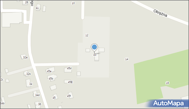 Wąbrzeźno, Pruszyńskiego, gen., 43, mapa Wąbrzeźno