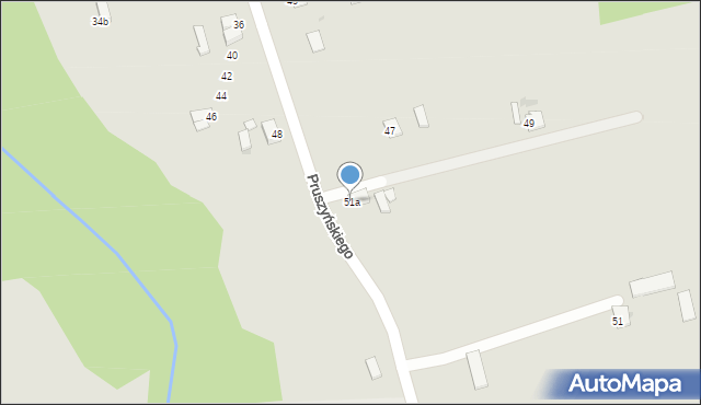 Wąbrzeźno, Pruszyńskiego, gen., 51a, mapa Wąbrzeźno