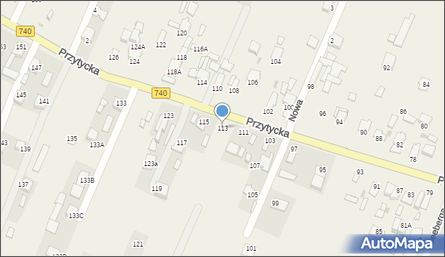Wacyn, Przytycka, 113, mapa Wacyn