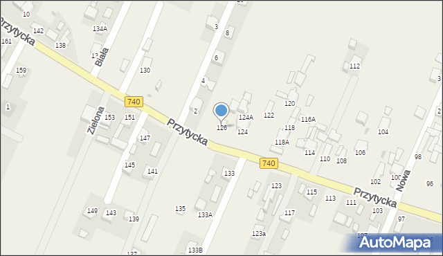 Wacyn, Przytycka, 126, mapa Wacyn