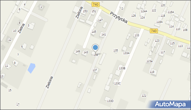 Wacyn, Przytycka, 139, mapa Wacyn