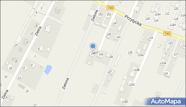 Wacyn, Przytycka, 149, mapa Wacyn