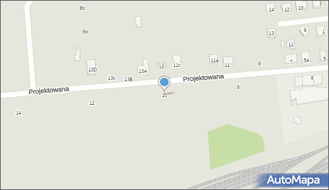 Wągrowiec, Projektowana, 10, mapa Wągrowiec