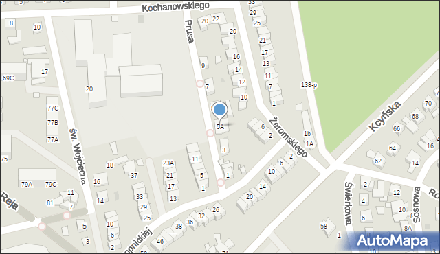 Wągrowiec, Prusa, 5A, mapa Wągrowiec