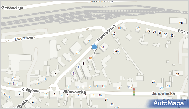 Wągrowiec, Przemysłowa, 12, mapa Wągrowiec