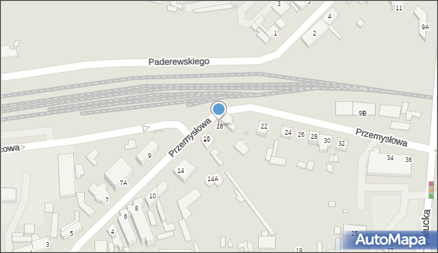 Wągrowiec, Przemysłowa, 18, mapa Wągrowiec