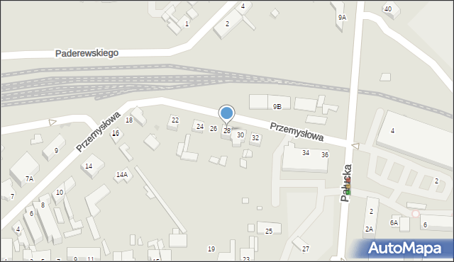 Wągrowiec, Przemysłowa, 28, mapa Wągrowiec