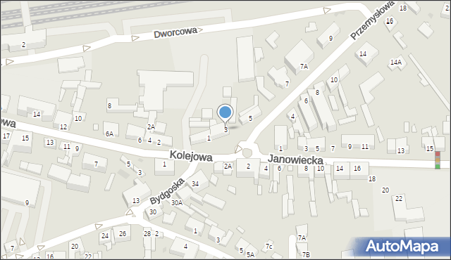 Wągrowiec, Przemysłowa, 3, mapa Wągrowiec