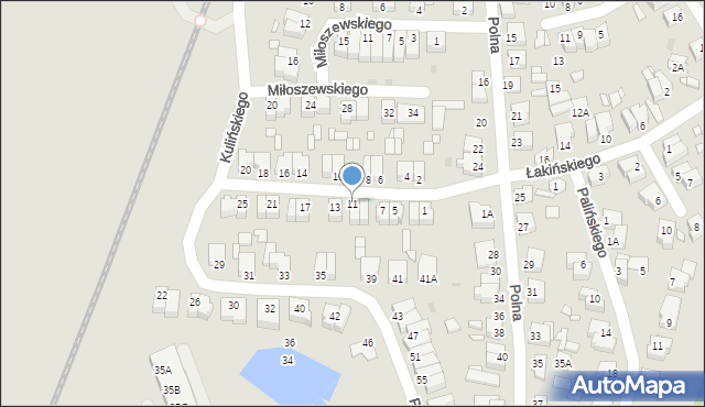 Wągrowiec, Przybyszewskiego Stanisława, 11, mapa Wągrowiec