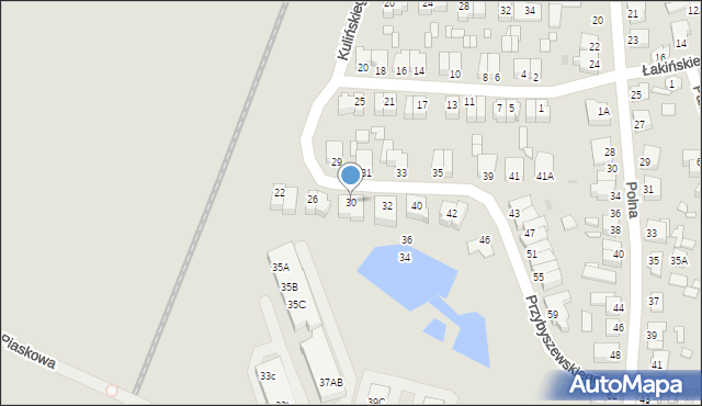 Wągrowiec, Przybyszewskiego Stanisława, 30, mapa Wągrowiec