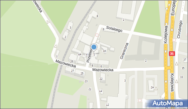 Wałbrzych, Przebieg, 1, mapa Wałbrzycha