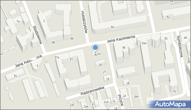 Warszawa, Przyce, 31, mapa Warszawy