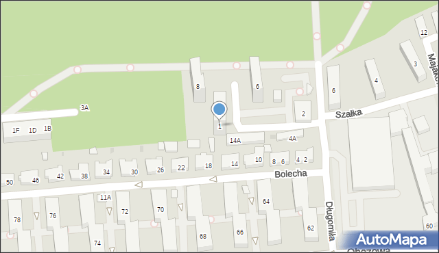 Warszawa, Przy Lasku, 1, mapa Warszawy